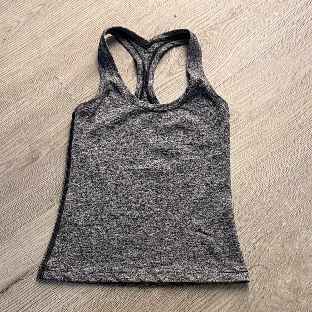 Lululemon Runners cut Women's Gray Heather Racerback Tank Top